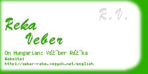 reka veber business card